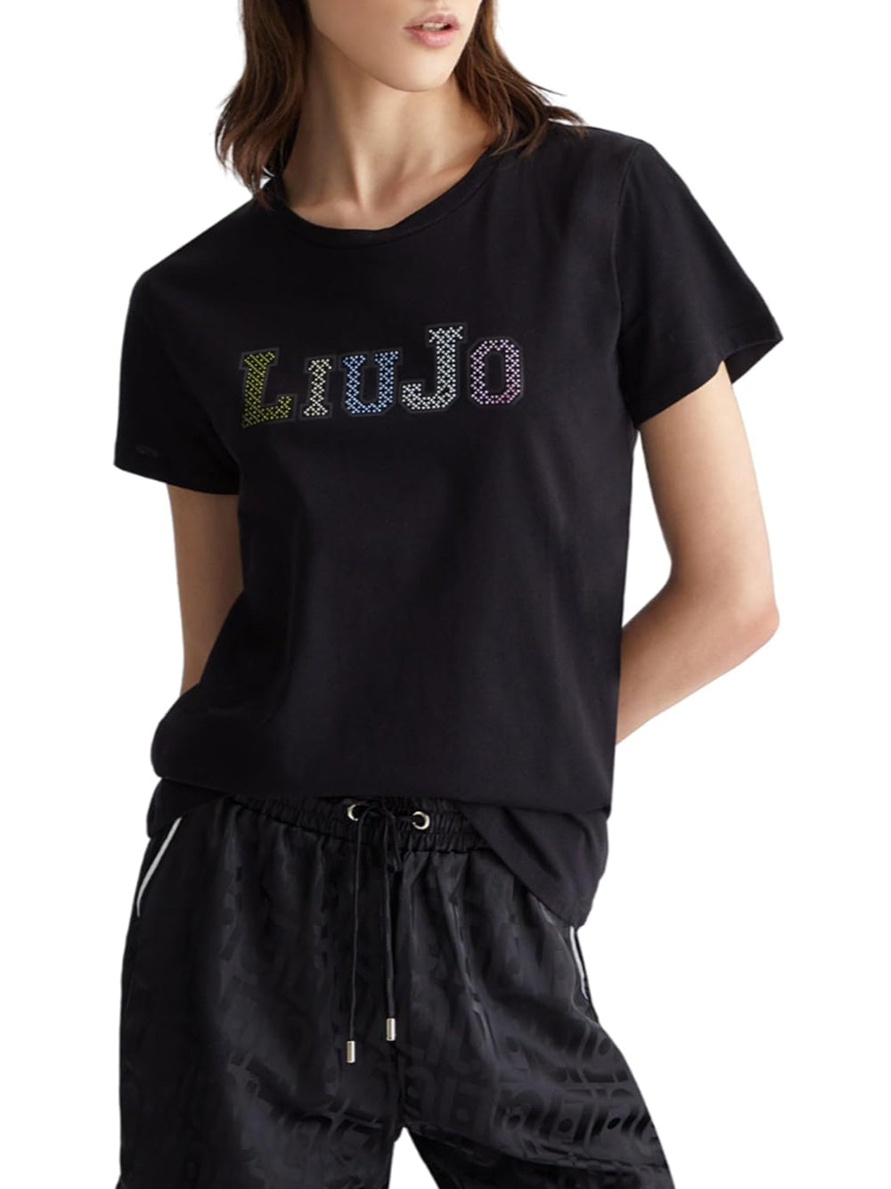 LIU.JO T-shirt Donna - Nero modello TA4204JS923