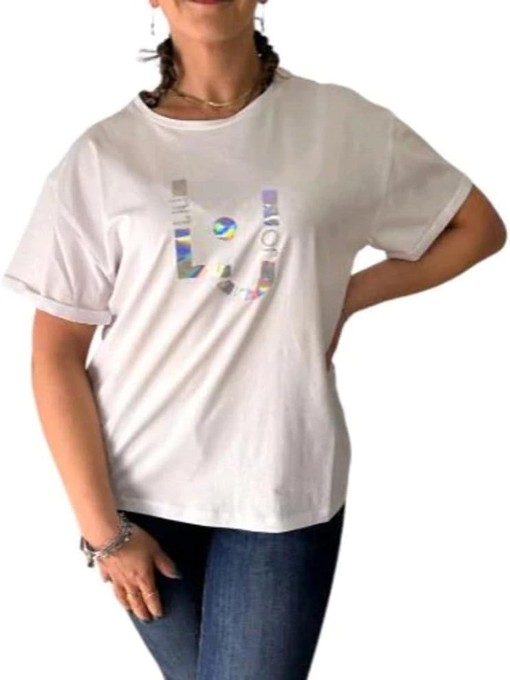 LIU.JO T-shirt Donna - Bianco modello VA4153JS003