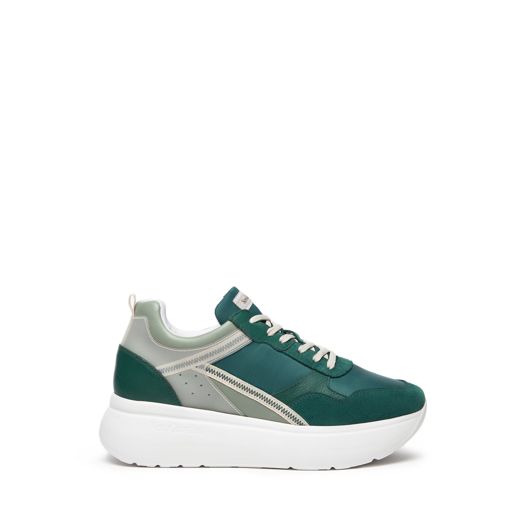 NERO GIARDINI Sneakers platform Donna - Verde modello E306386D