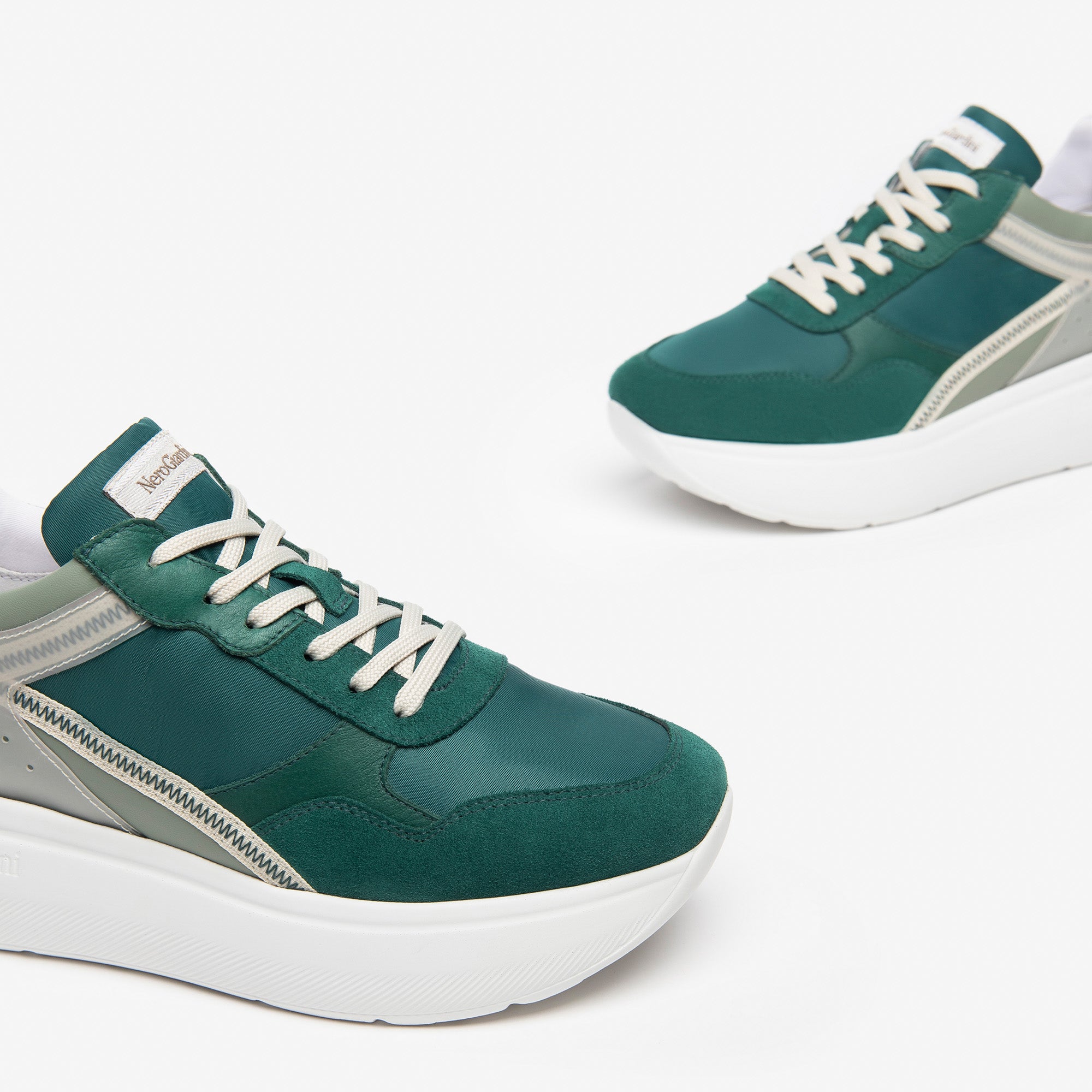 NERO GIARDINI Sneakers platform Donna - Verde modello E306386D