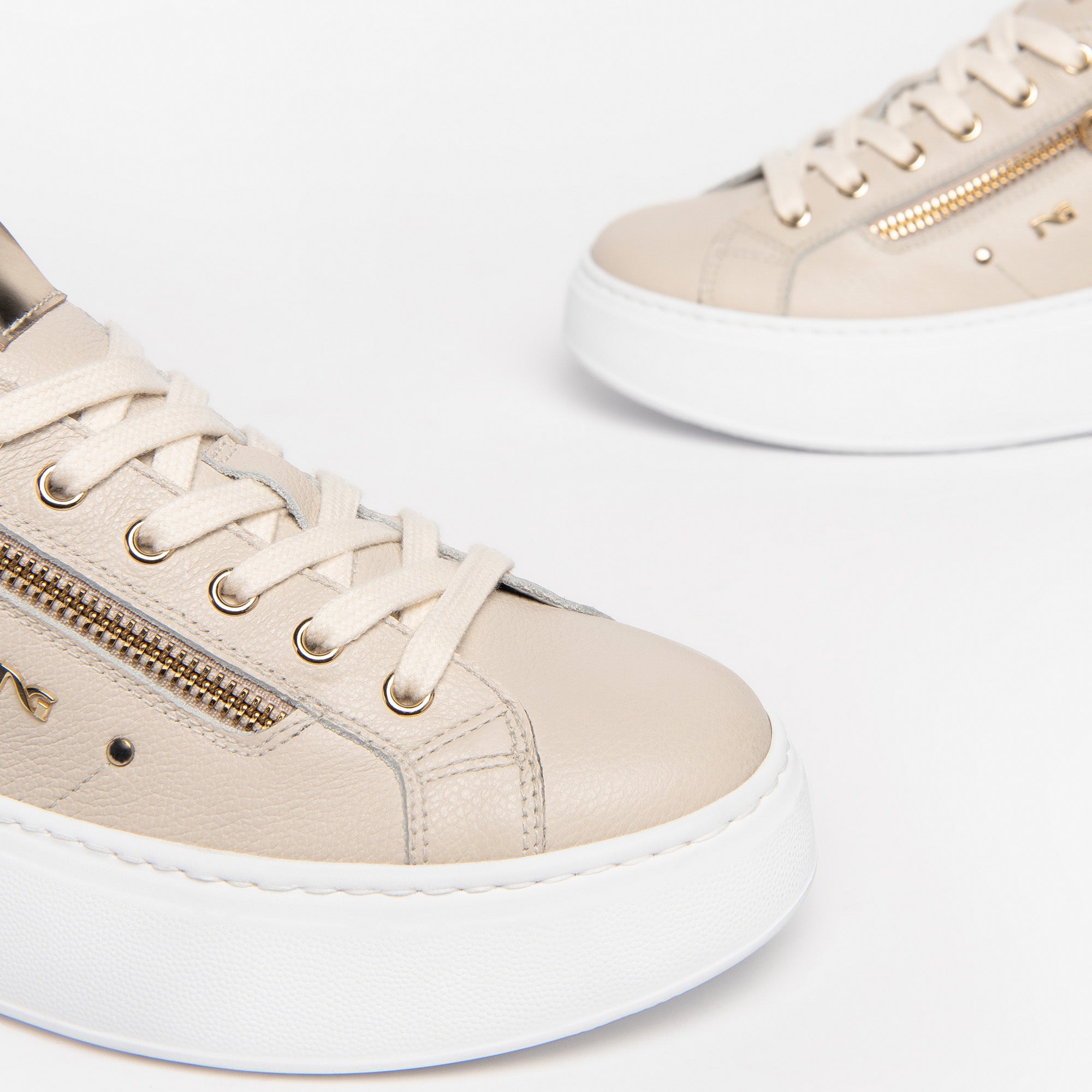 NERO GIARDINI Sneakers platform Donna - Beige modello E306541D