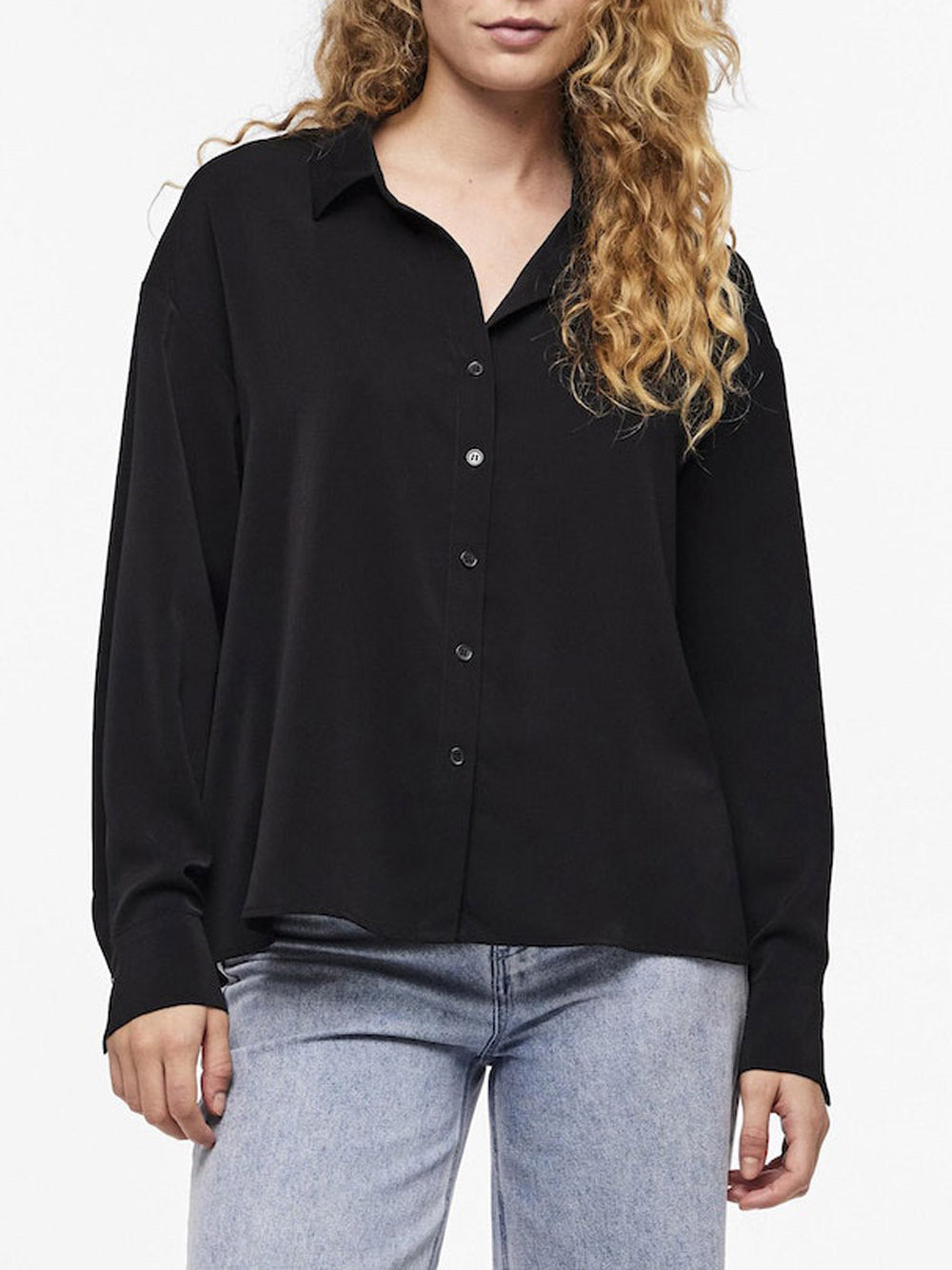 PIECES Camicia Donna - Nero modello 17146430