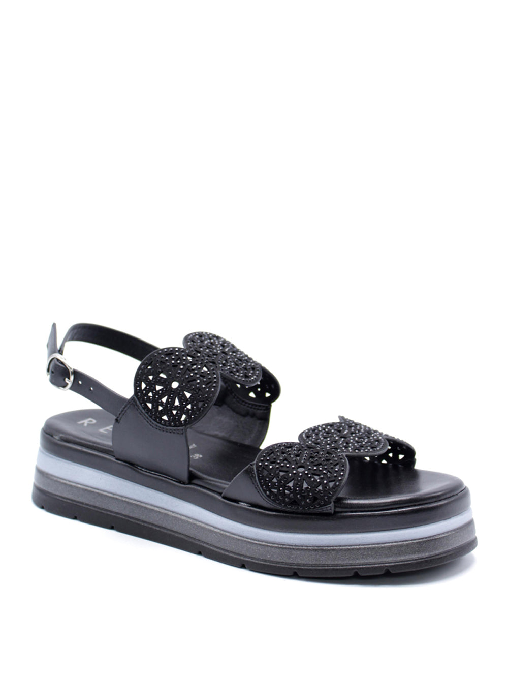 REPO Sandali platform Donna - Nero modello 11277