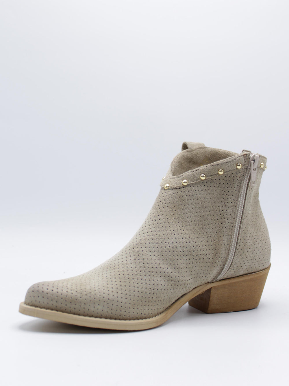 RSHOES Stivaletti Texano Donna - Beige modello BILLY1