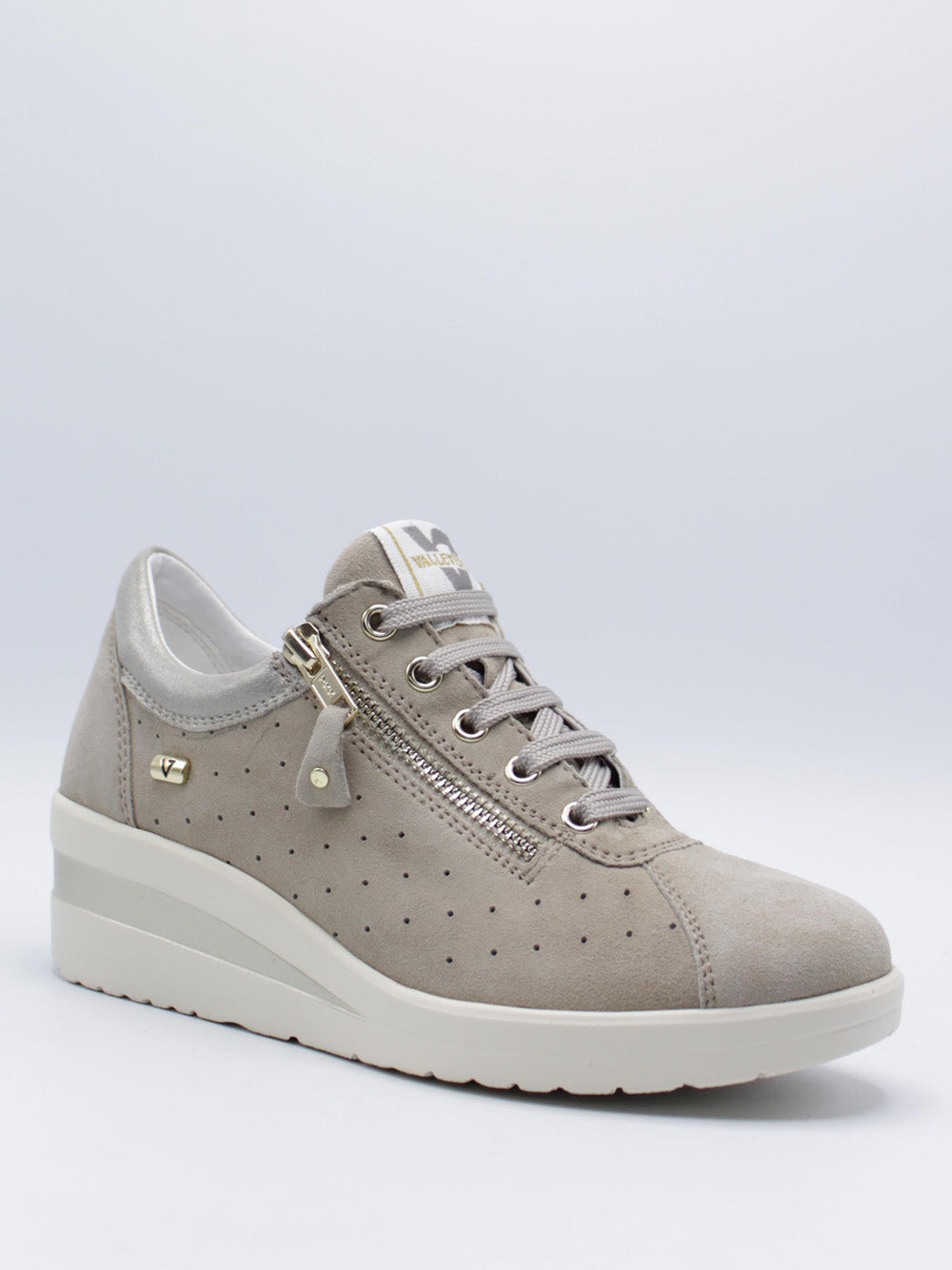 VALLEVERDE Sneakers con zeppa Donna - Sabbia modello 36203