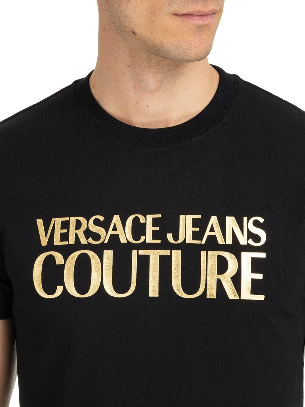 VERSACE JEANS COUTURE T-shirt Uomo - Nero modello 76GAHT00