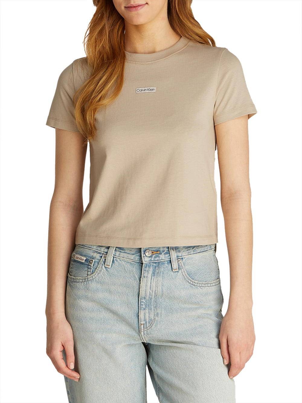 CALVIN KLEIN T-shirt Donna - Beige modello J20J225524