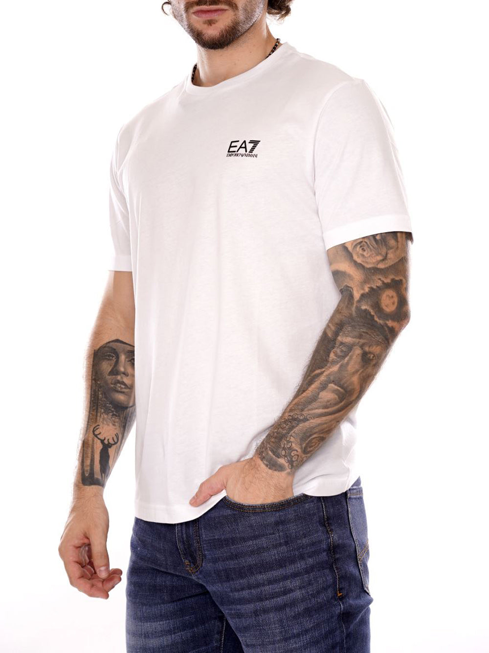 EA7 T-shirt Uomo - Bianco modello 8NPT25PJVPZ