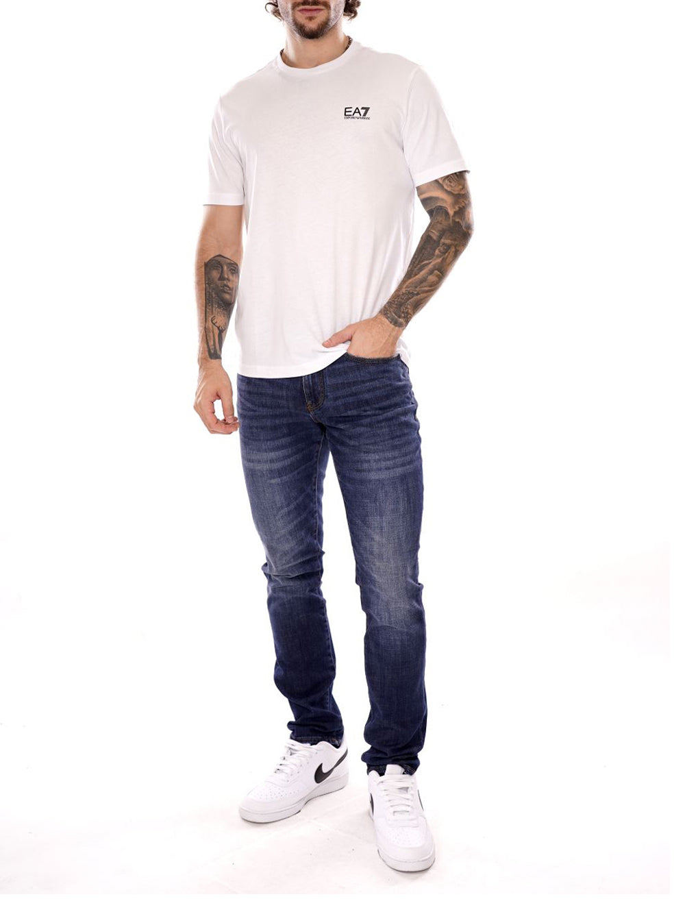 EA7 T-shirt Uomo - Bianco modello 8NPT25PJVPZ