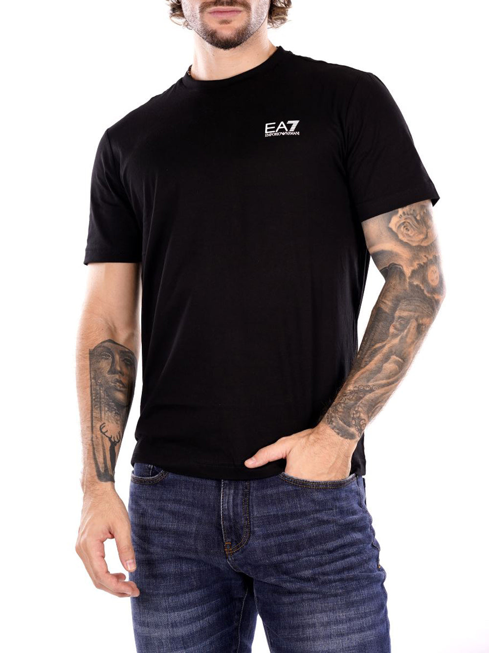 EA7 T-shirt Uomo - Nero modello 8NPT25PJVPZ