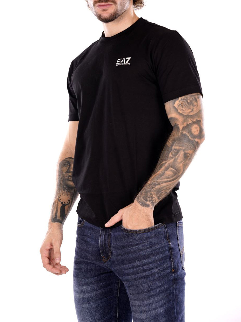 EA7 T-shirt Uomo - Nero modello 8NPT25PJVPZ