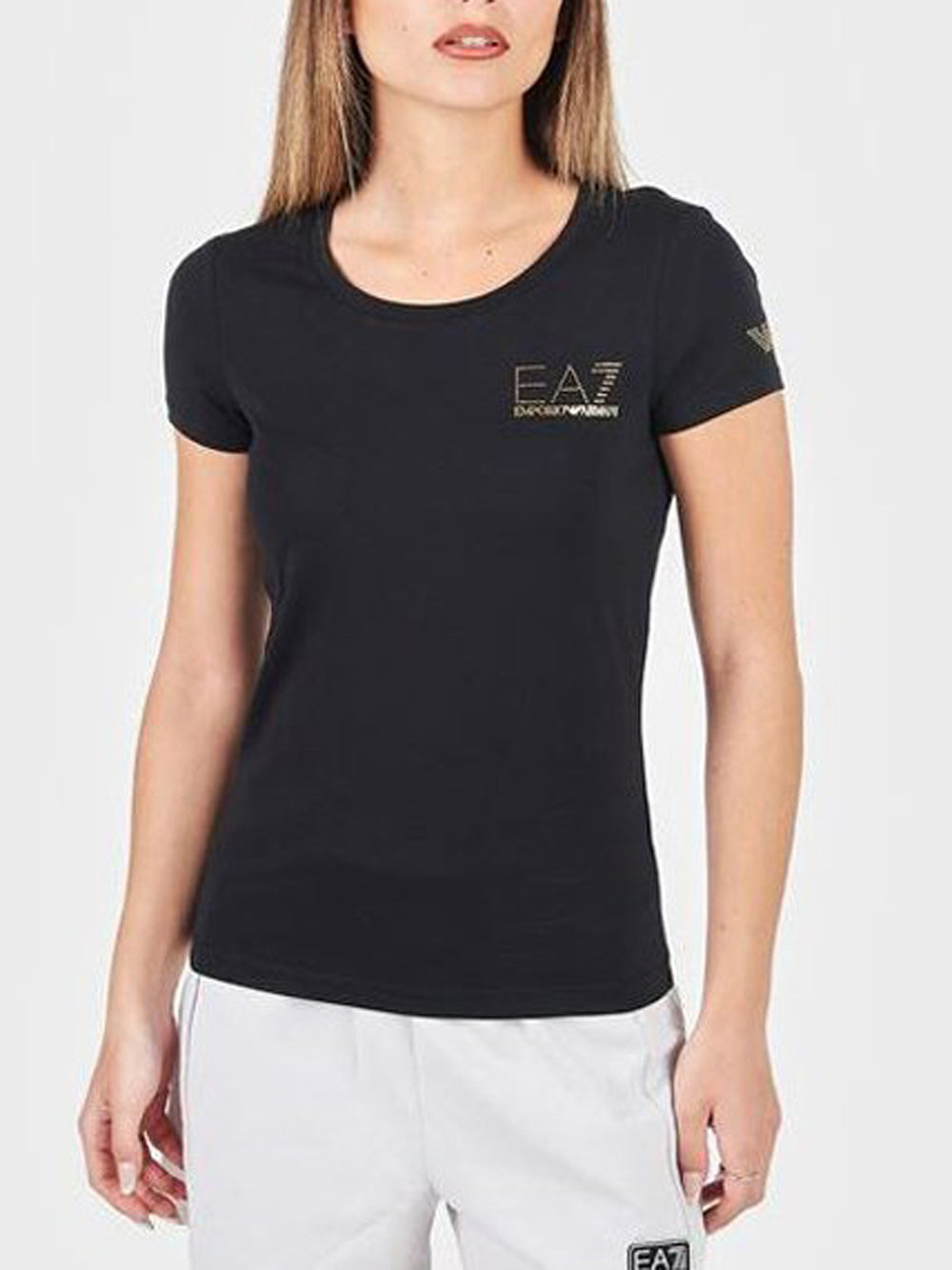 EA7 T-shirt Donna - Nero modello 8NTT65TJDQZ