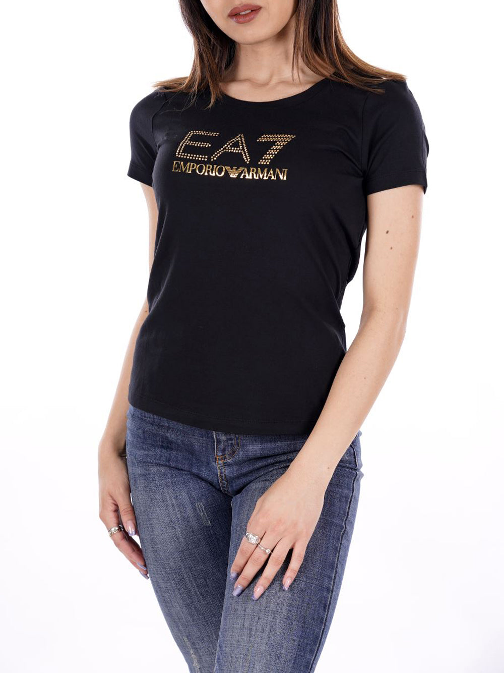 EA7 T-shirt Donna - Nero modello 8NTT67TJDQZ