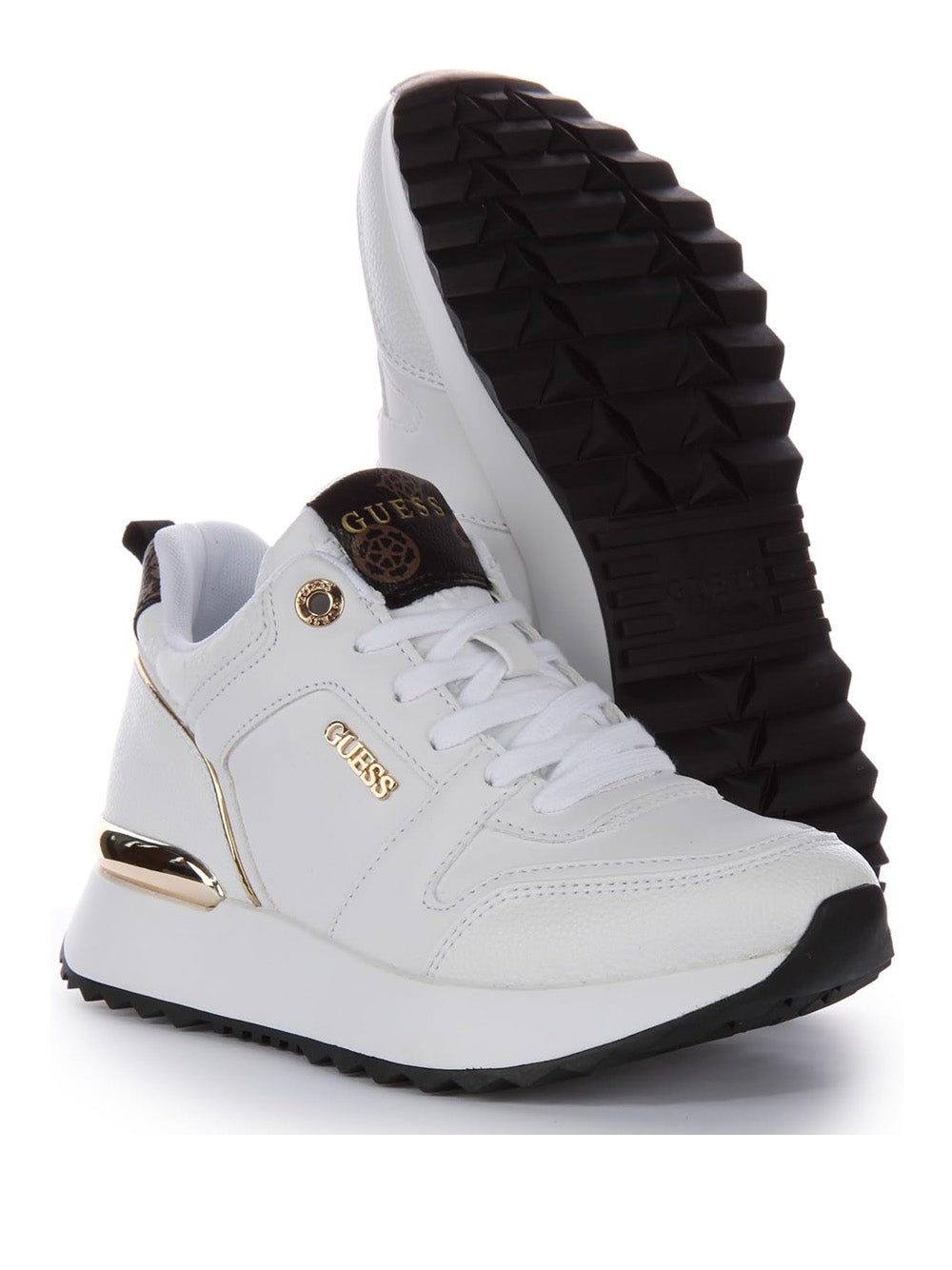 GUESS Sneakers platform Donna - Bianco modello FL8DDYELE12