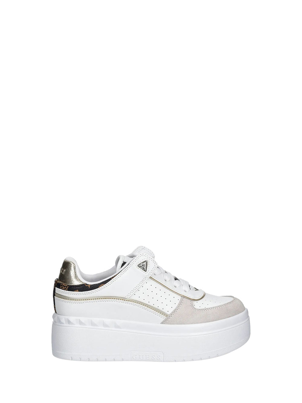 GUESS Sneakers platform Donna - Bianco modello FLPRIDPEL12