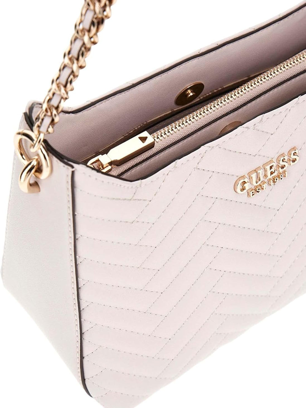 GUESS Borsa a Spalla Trapuntata Donna - Bianco modello HWQG9508180