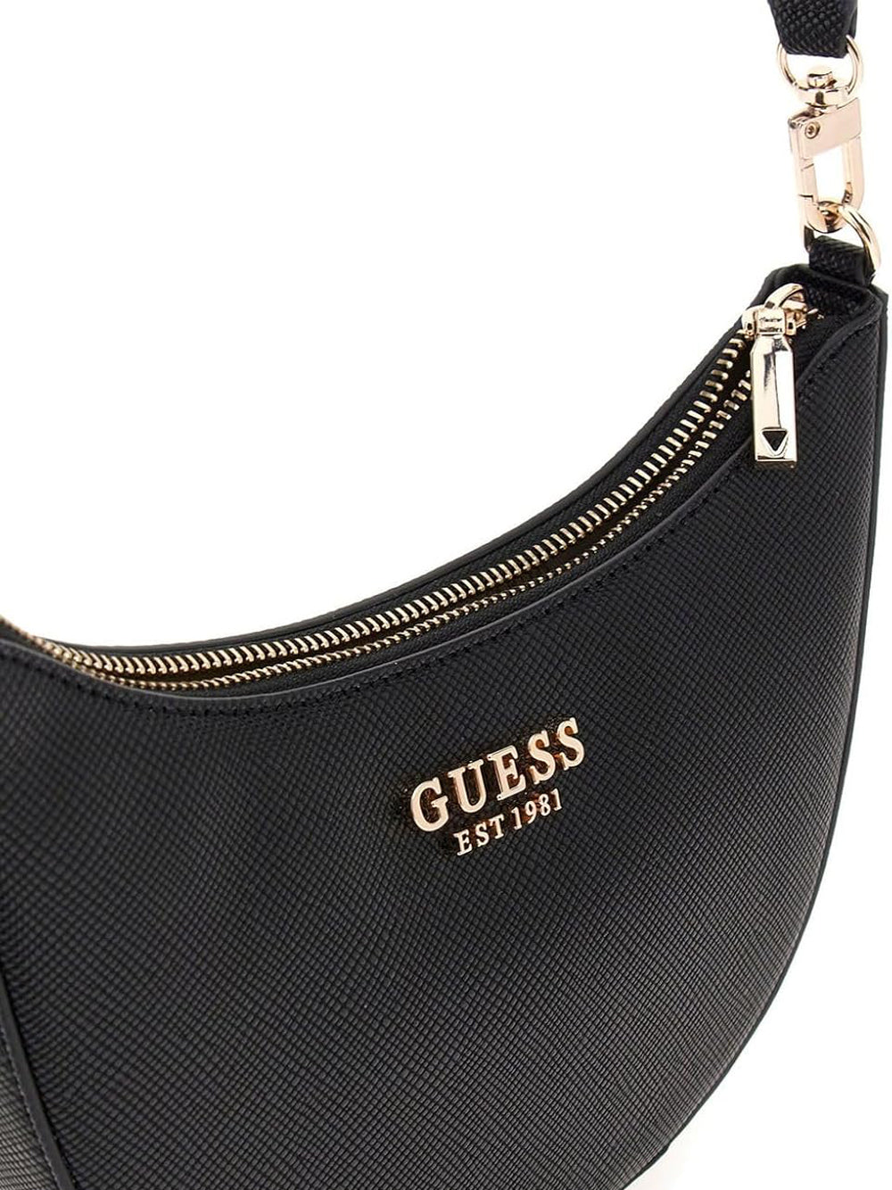 GUESS Borsa a Spalla Saffiano Donna - Nero modello HWZG9643720