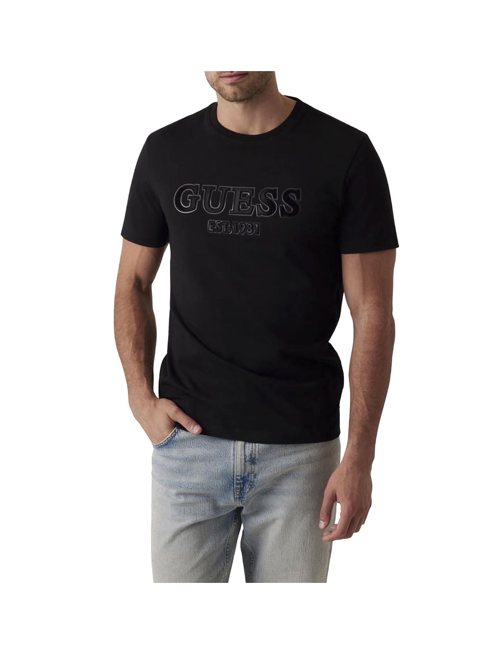 GUESS T-shirt Uomo - Nero modello M5RI12J1314