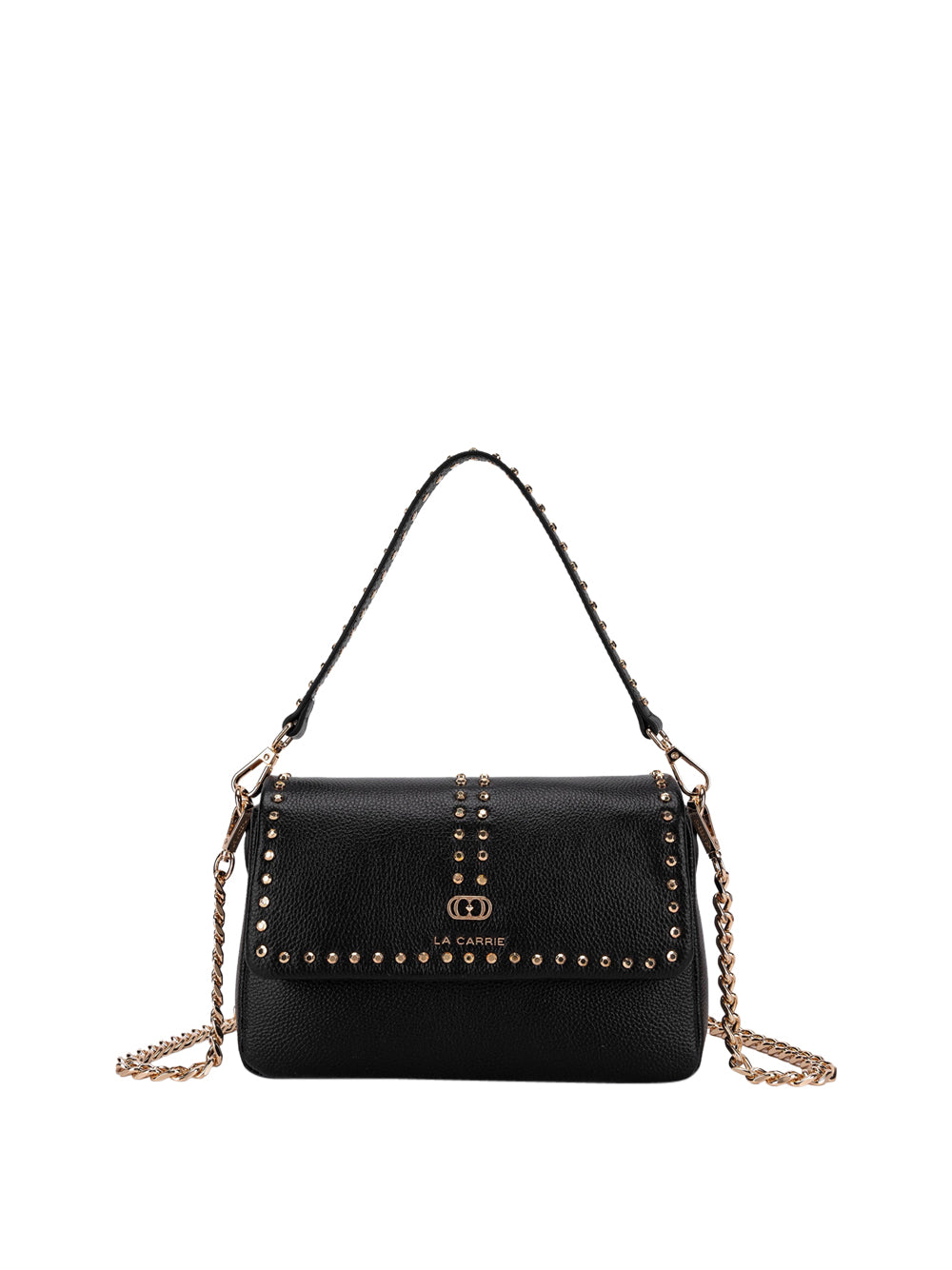 LA CARRIE Borsa a Spalla con borchie Donna - Nero modello 151PBA10TBL