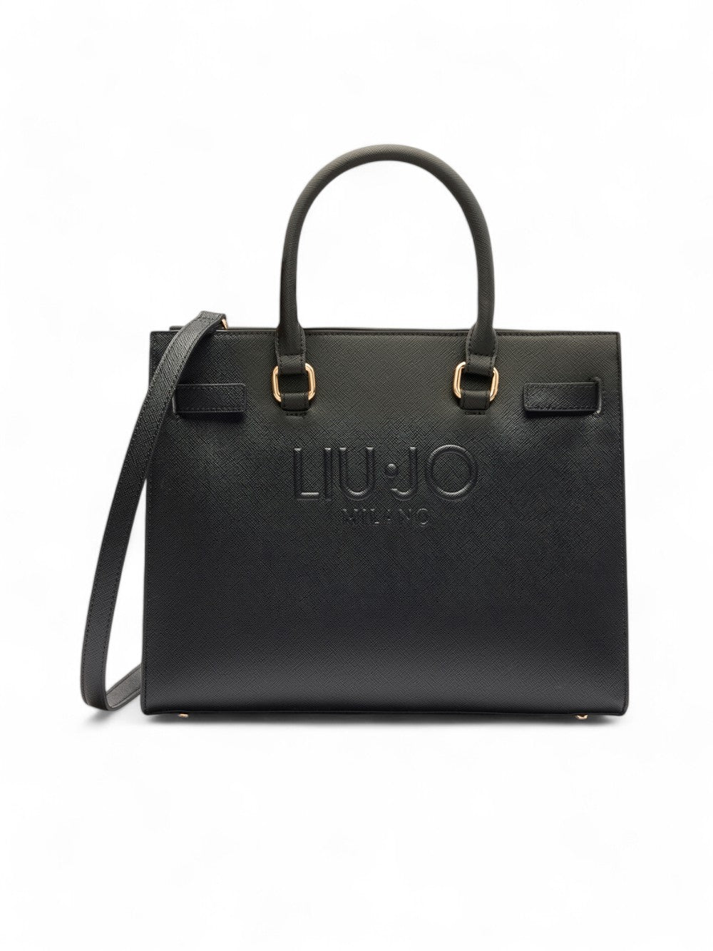 LIU.JO Borsa a Spalla Saffiano Donna - Nero modello AA5149E0087