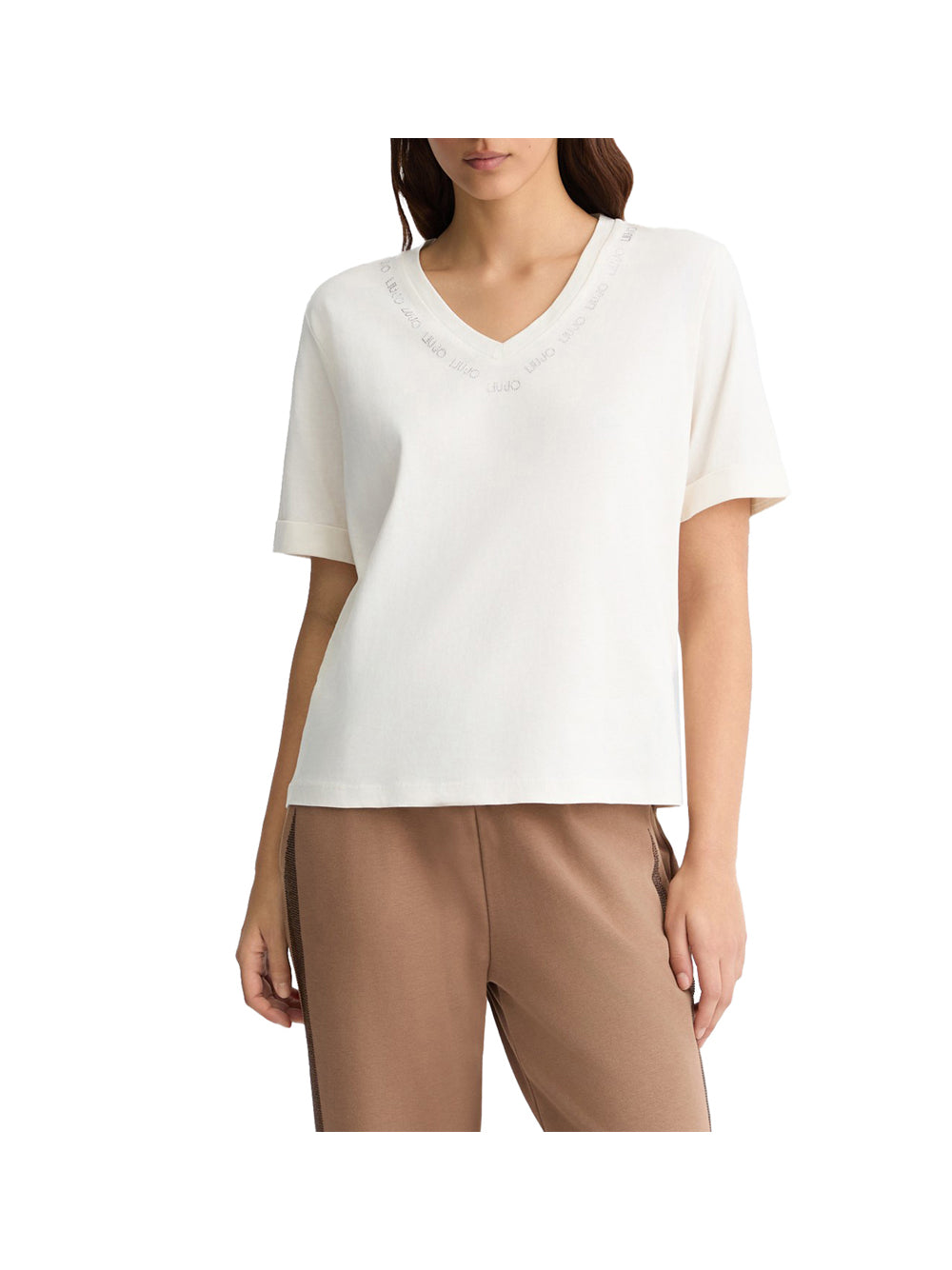 LIU.JO T-shirt Donna - Bianco modello TA5175JS923