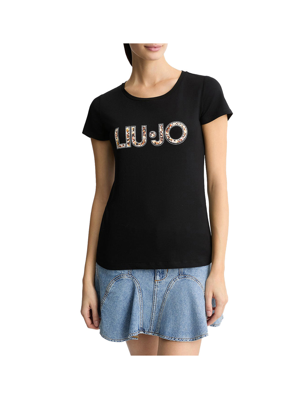 LIU.JO T-shirt Donna - Nero modello VA5154JS003