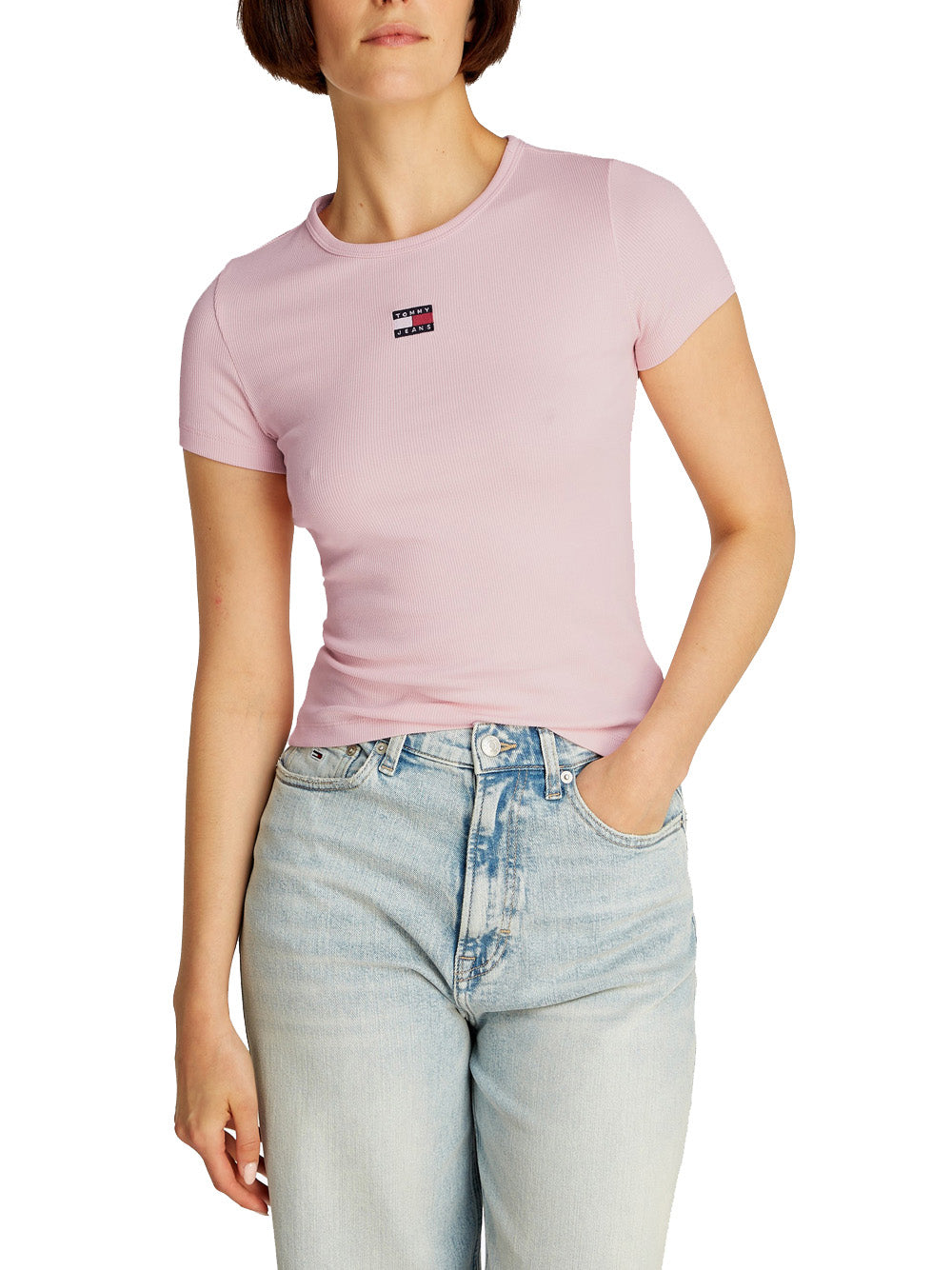 TOMMY HILFIGER T-shirt Donna - Rosa modello DW0DW17881