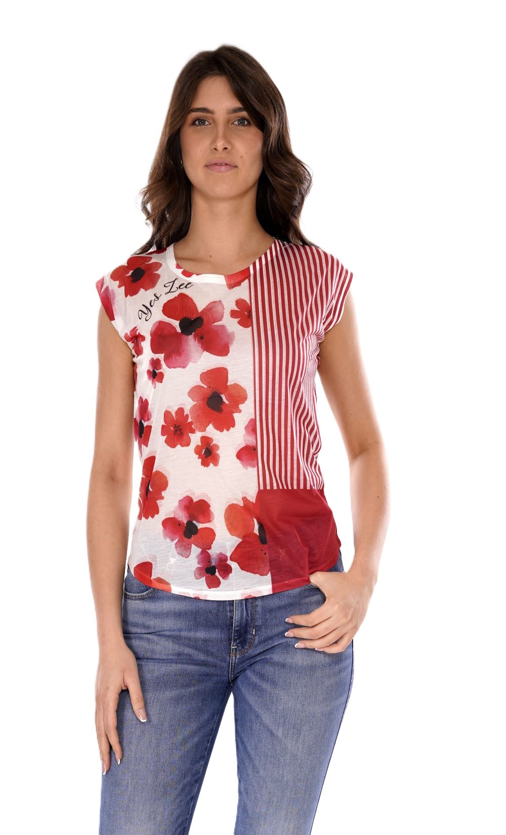 YES ZEE T-shirt Donna - Rosso modello T235Y104